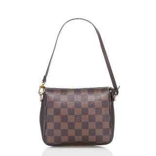 ルイヴィトン(LOUIS VUITTON)のルイ ヴィトン ダミエ トゥルース メイクアップ ポーチ ミニハンドバッグ N51982 PVC レディース LOUIS VUITTON 【222-88106】(ポーチ)