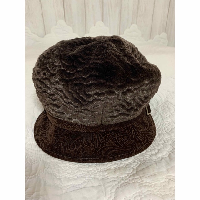 YAOKICHI キャスケット　ブラウン レディースの帽子(キャスケット)の商品写真