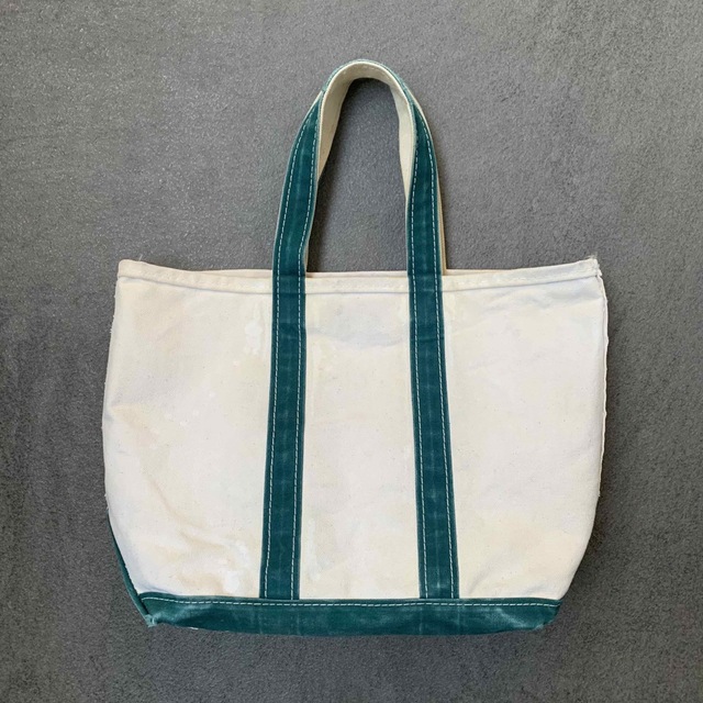 NH X L.L.BEAN . TOTE-S グリーン トートバッグ 白ｘ緑-