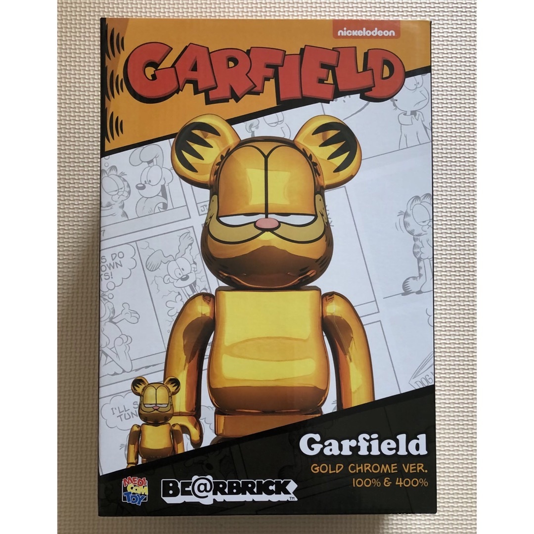 BE@RBRICK GARFIELD GOLD CHROME Ver. BE@RBRICK GARFIELD GOLD CHROME Ver.