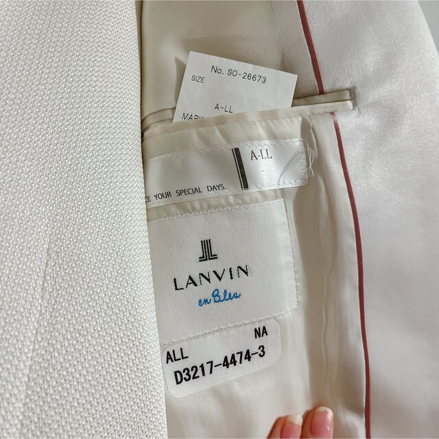 LANVIN - 【Rshop様専用】LANVIN 新郎白色タキシードの通販 by ○hana ...