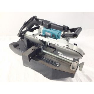 ☆品☆makita マキタ 100V ポータブルバンドソー 2107FW 平バイススタンド付き 帯鋸切断機 パイプ切断機 鉄工用 切断機 64742