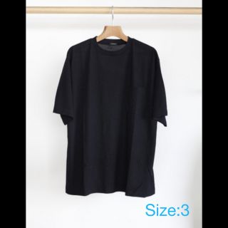 コモリ(COMOLI)の20ss comoli ウール天竺半袖クルー navy 3(シャツ)