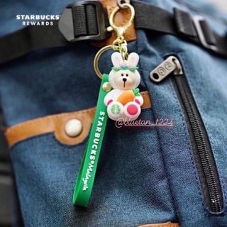 スターバックスコーヒー(Starbucks Coffee)の海外限定　スターバックス　キーホルダー　ニューイヤー   ベアリスタ　うさぎ　(キーホルダー)