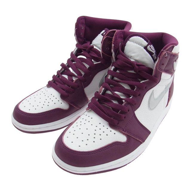 NIKE(ナイキ)のNIKE ナイキ スニーカー 555088-611 AIR JORDAN 1 AJ1 RETRO HIGH OG BORDEAUX エアジョーダン レトロ ハイカット スニーカー マルチカラー系 27.5cm【新古品】【未使用】【中古】 メンズの靴/シューズ(スニーカー)の商品写真