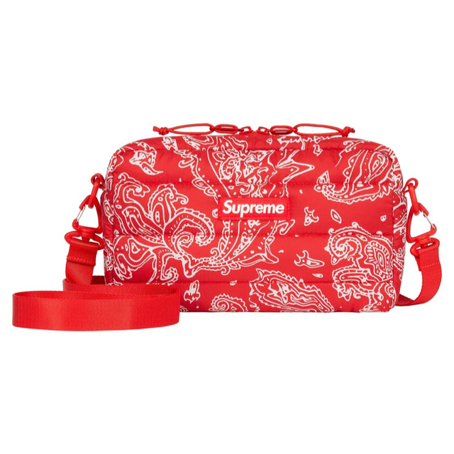 Supreme Puffer Side Bag Red 1