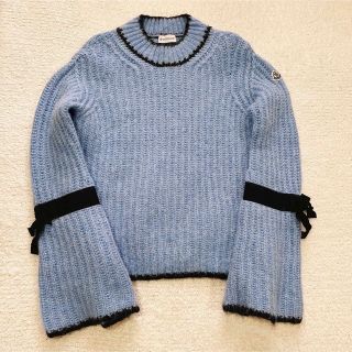 モンクレール(MONCLER)の☆MONCLER モンクレール　ニット　ブルー　モヘヤ☆(ニット/セーター)