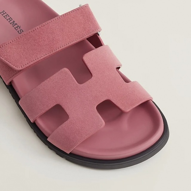 美品♪エルメス 定価12万 シェーヌダンクル サンダル 35.5(約22.5