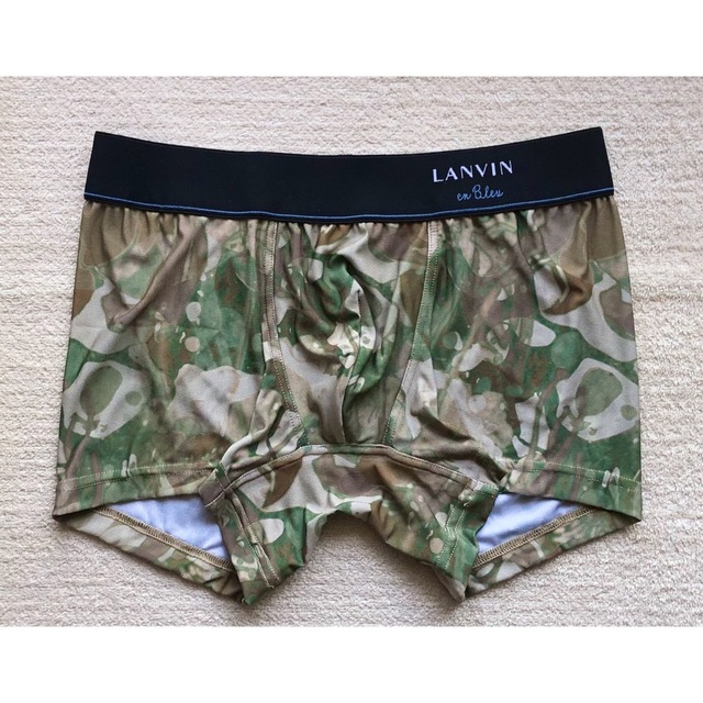 LANVIN en Bleu(ランバンオンブルー)の24時間限定！ LANVIN en Bleu ボクサーパンツ Ｍ 迷彩 日本製 メンズのアンダーウェア(ボクサーパンツ)の商品写真