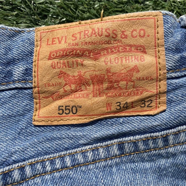 《リーバイス》550 W34 L32 ブルー デニム ジーンズ Levis 6