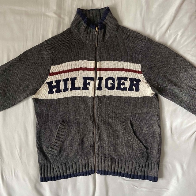 TOMMY HILFIGER(トミーヒルフィガー)のトミーヒルフィガー　ニットカーディガン　カウチン メンズのトップス(カーディガン)の商品写真