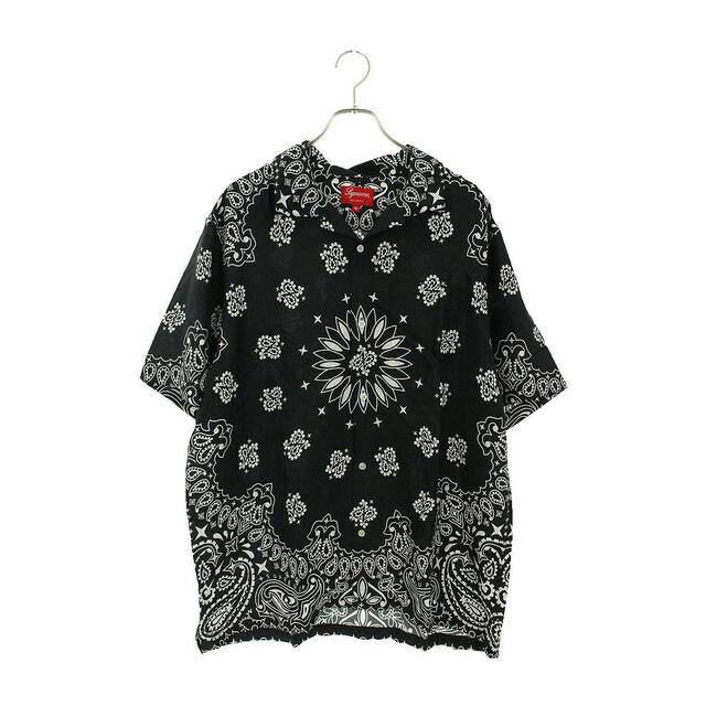 シュプリーム 美品 21SS アロハシャツ 半袖 バンダナ柄 シルク M | www