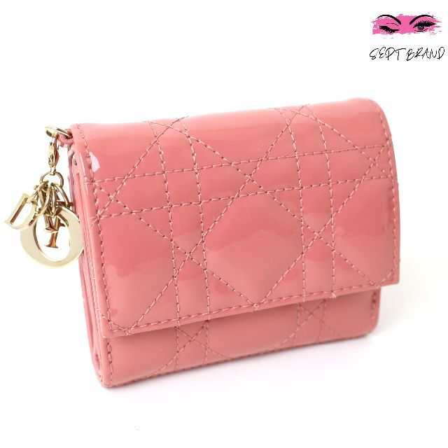 贅沢 Christian - Dior Christian Dior ピン 財布 三つ折り カナージュ