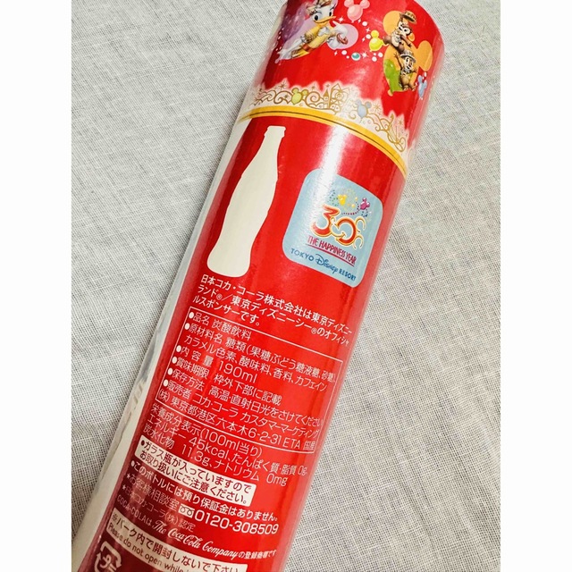 東京ディズニーリゾート 30th コカコーラ　記念ボトル 190ml 記念品 1