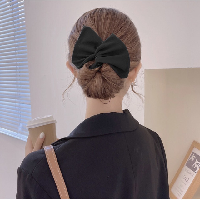 超美品の シニヨンメーカー デフトバン 髪留め 黒 お団子 ヘアアレンジ