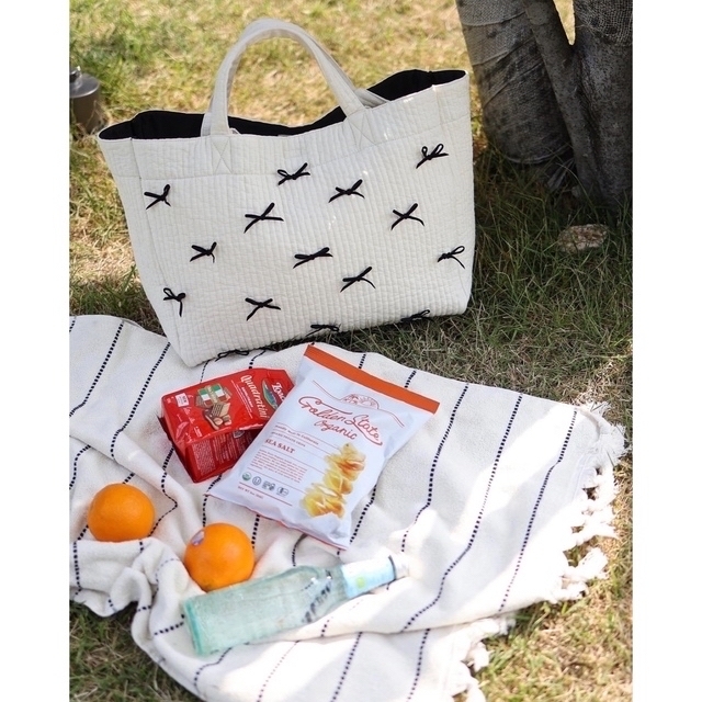 【新品未開封】gypsohila picnic bag Msize/White