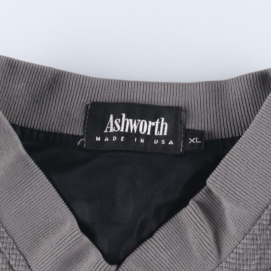 Ashworth(アシュワース)の古着 Ashworth Vネック ウォームアッププルオーバー USA製 メンズXXL /eaa312071 メンズのジャケット/アウター(ナイロンジャケット)の商品写真