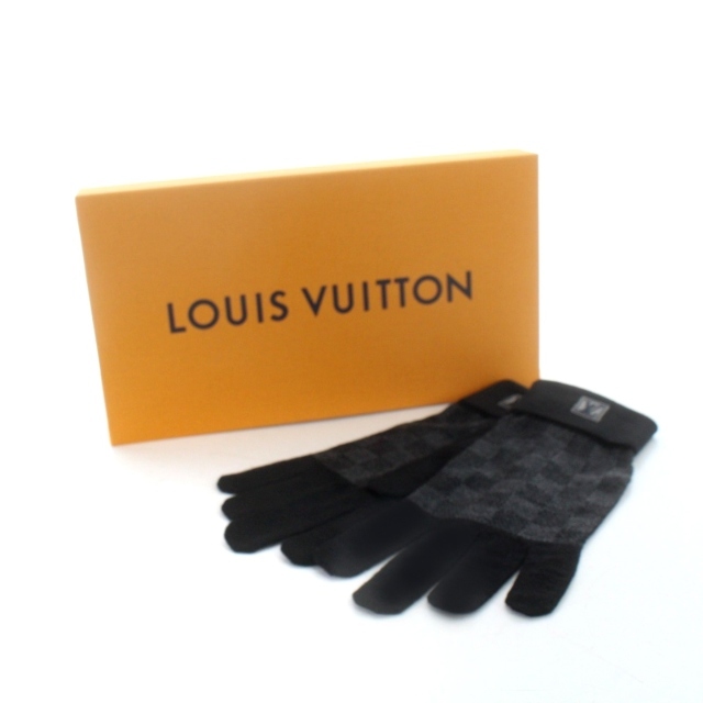 ルイヴィトン LOUIS VUITTON ゴン プティ ダミエ 手袋 黒 | jarussi.com.br