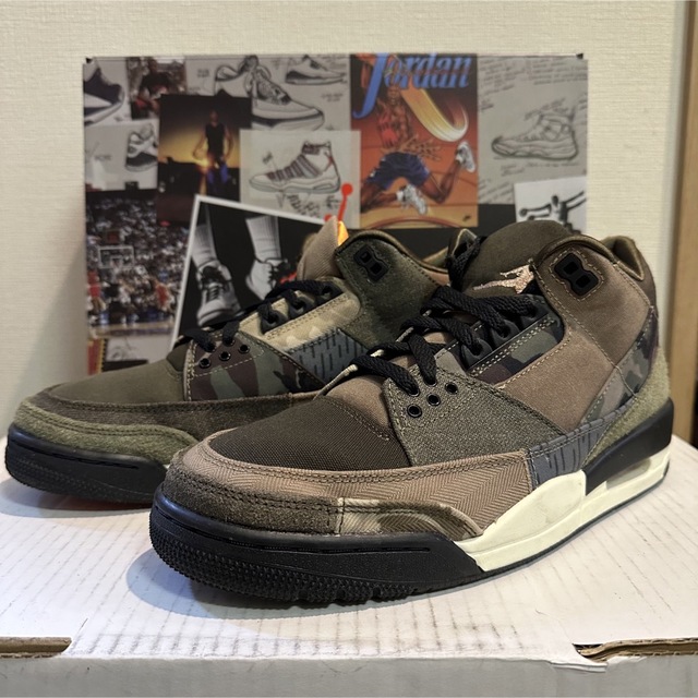 美品 26cm Nike Air Jordan 3 Patch work AJ3