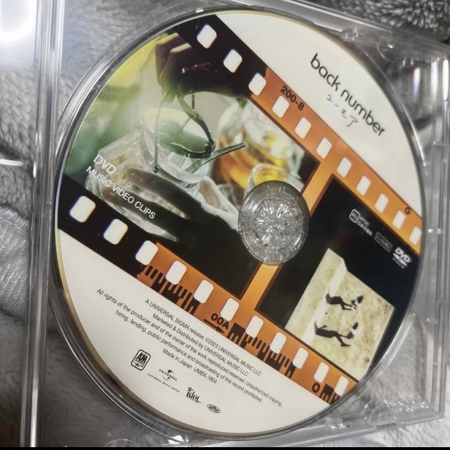 BACK NUMBER(バックナンバー)のback number MUSIC VIDEO CLIPS  DVD  ユーモア エンタメ/ホビーのDVD/ブルーレイ(ミュージック)の商品写真