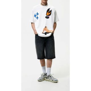 ザラ(ZARA)の送料無料 新品 ZARA コンバインド プリント Tシャツ XXL(Tシャツ/カットソー(半袖/袖なし))