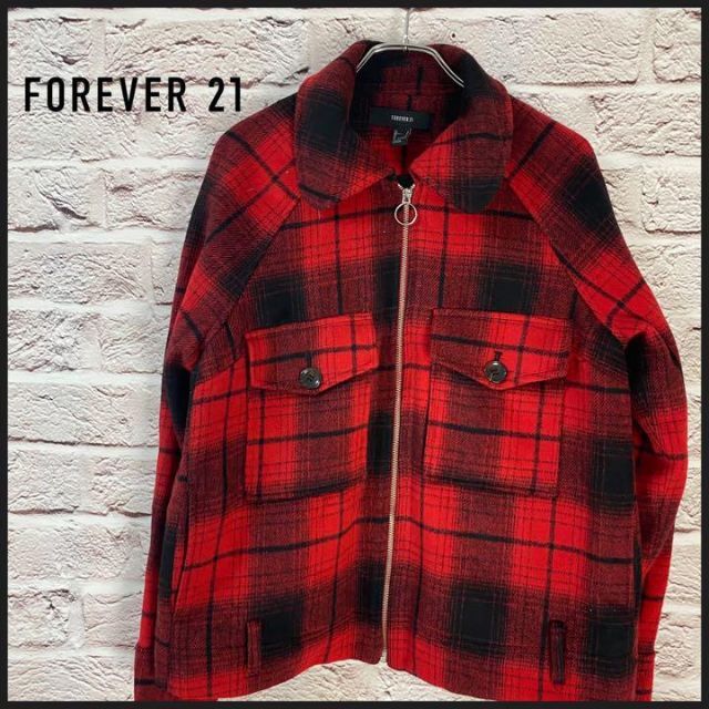 フォーエバー21 Forever21 ロングカーディガン　幾何学模様