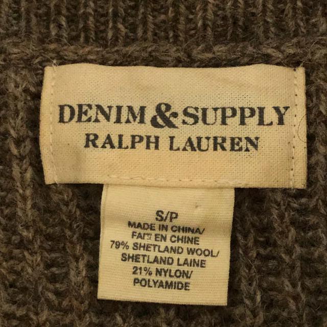 Denim & Supply Ralph Lauren(デニムアンドサプライラルフローレン)のDenim & Supply Ralph Lauren / デニムアンドサプライラルフローレン | シェットランド ウール ミドルゲージ タートルネック ニット | S | グレーベージュ | メンズ メンズのトップス(ニット/セーター)の商品写真