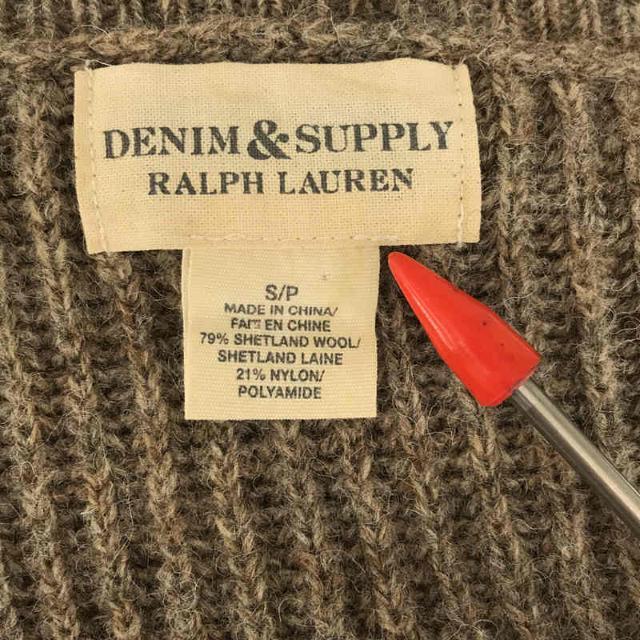 Denim & Supply Ralph Lauren(デニムアンドサプライラルフローレン)のDenim & Supply Ralph Lauren / デニムアンドサプライラルフローレン | シェットランド ウール ミドルゲージ タートルネック ニット | S | グレーベージュ | メンズ メンズのトップス(ニット/セーター)の商品写真