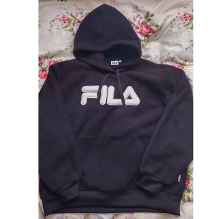 フィラ(FILA)のFILA フィラ　起毛 パーカー  黒(パーカー)