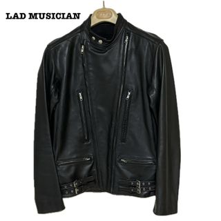 ラッドミュージシャン(LAD MUSICIAN)のラッドミュージシャン 本革 レザー シングル ライダース ジャケット ブラック(ライダースジャケット)