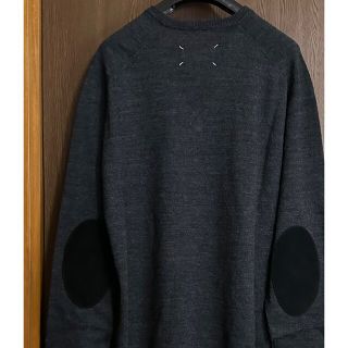 Martin Margiela 4 マルタンマルジェラ 18SS エルボー パッチ クルーネックニットセーター レディース ブラック S51HA0807