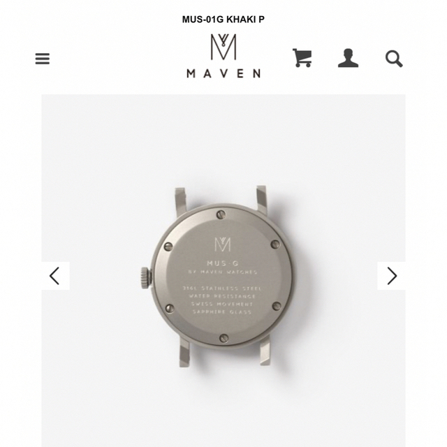 MAVEN WATCHES URBAN SCOUT /34mm レディースのファッション小物(腕時計)の商品写真