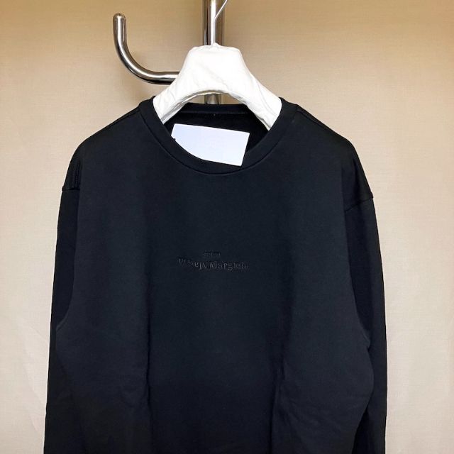 Maison Martin Margiela(マルタンマルジェラ)の新品 52 マルジェラ 20aw 反転ロゴ スウェット 黒黒 4255 メンズのトップス(スウェット)の商品写真