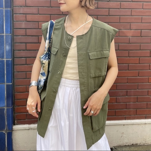 シーナリー ミニタリーベスト - ベスト/ジレ