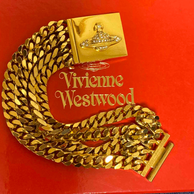 Vivienne Westwood(ヴィヴィアンウエストウッド)のヴィヴィアン ゴールド ブレスレット ヴィンテージ レディースのアクセサリー(ブレスレット/バングル)の商品写真