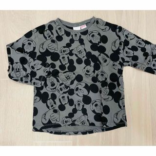 ザラキッズ(ZARA KIDS)のザラ ベビー ディズニー ミッキー 総柄 長袖 Tシャツ(Tシャツ/カットソー)