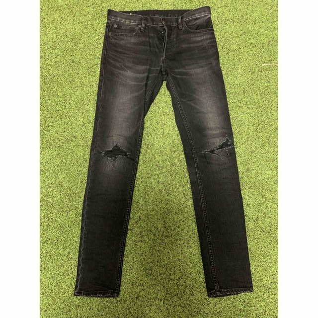 超希少 MINEDENIM スーパースリムクラッシュジーンズ レザーカスタム