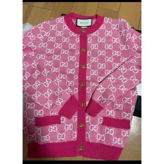 Gucci - GUCCI カーディガン ピンクの通販 by R1115 shop|グッチなら