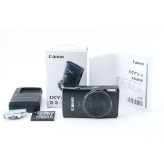 キヤノン(Canon)のCanon IXY 650 ブラック【初期付属品完備】(コンパクトデジタルカメラ)