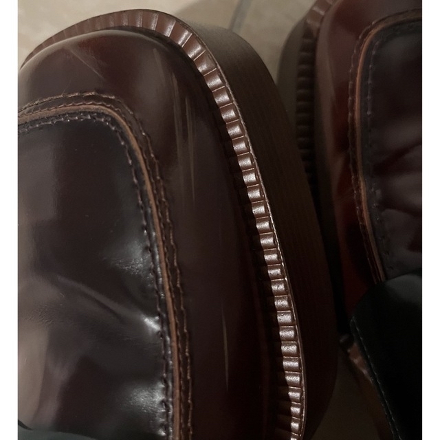 TOD'S(トッズ)のレザープラットフォームローファー　ブラウン23.5 レディースの靴/シューズ(ローファー/革靴)の商品写真