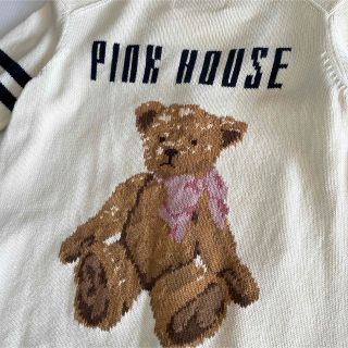 PINK HOUSE - ピンクハウス PINK HOUSE ニット カーディガン 半袖 クマ ...