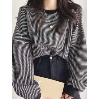 ディーホリック(dholic)の最終値下げ 【新品】SHIEN DAZY ストライプ ドロップショルダー(シャツ/ブラウス(長袖/七分))