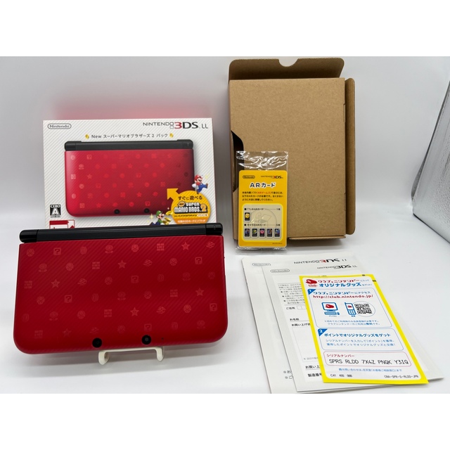 【ほぼ完品】ニンテンドー3DS LL スーパーマリオブラザーズ レッド 本体