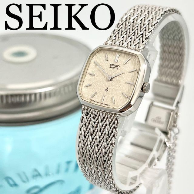 653 SEIKO セイコー時計　レディース腕時計　八角形　ブレスレット　人気