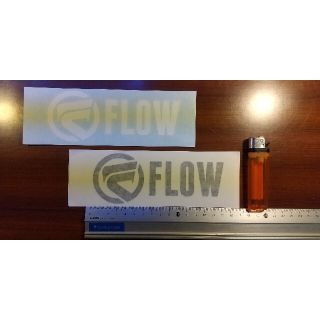 FLOW snowboards   1   白黒セット  カッティングステッカー(その他)