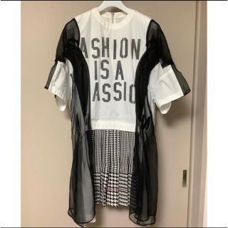 サカイ(sacai)のsacai ワンピース(ひざ丈ワンピース)