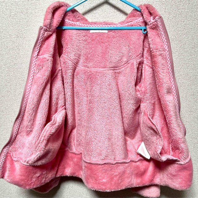 mezzo piano(メゾピアノ)のメゾピアノ mezzo piano ボアジップアップ パーカー キッズ/ベビー/マタニティのキッズ服女の子用(90cm~)(ジャケット/上着)の商品写真