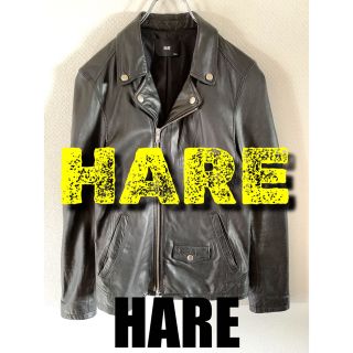 織り柄チェック 希少【HARE/ハレ】ウールワイド ライダース Ai