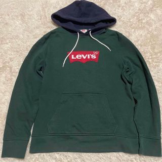 リーバイス(Levi's)のLevi's☆リーバイス☆刺繍☆ワッペン☆パーカー☆緑☆紺☆S☆(パーカー)