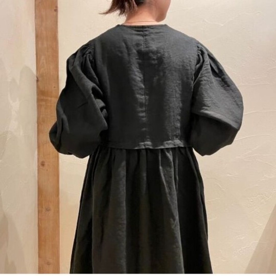 nest Robe(ネストローブ)のネストローブ♡コットンベルベット×リネンワンピース レディースのワンピース(ロングワンピース/マキシワンピース)の商品写真